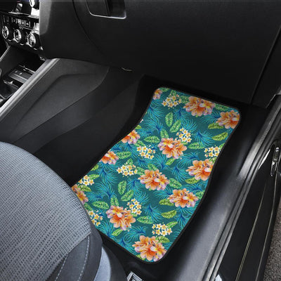 Plumeria Tropical Flower Design Print Car Floor Mats-JORJUNE.COM