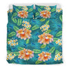 Plumeria Tropical Flower Design Print Duvet Cover Bedding Set-JORJUNE.COM