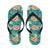 Plumeria Tropical Flower Design Print Flip Flops-JorJune