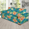 Plumeria Tropical Flower Design Print Sofa Slipcover-JORJUNE.COM