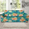 Plumeria Tropical Flower Design Print Sofa Slipcover-JORJUNE.COM