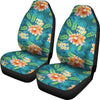 Plumeria Tropical Flower Design Print Universal Fit Car Seat Covers-JorJune