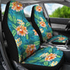 Plumeria Tropical Flower Design Print Universal Fit Car Seat Covers-JorJune