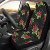 Poinsettia Pattern Print Design A01 Car Seat Covers (Set of 2)-JORJUNE.COM