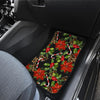 Poinsettia Pattern Print Design POT01 Car Floor Mats-JORJUNE.COM