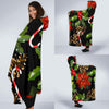 Poinsettia Pattern Print Design POT01 Hooded Blanket-JORJUNE.COM