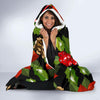 Poinsettia Pattern Print Design POT01 Hooded Blanket-JORJUNE.COM