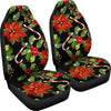 Poinsettia Pattern Print Design POT01 Universal Fit Car Seat Covers-JorJune