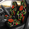 Poinsettia Pattern Print Design POT01 Universal Fit Car Seat Covers-JorJune