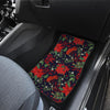 Poinsettia Pattern Print Design POT02 Car Floor Mats-JORJUNE.COM
