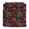 Poinsettia Pattern Print Design POT02 Duvet Cover Bedding Set-JORJUNE.COM