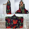 Poinsettia Pattern Print Design POT02 Hooded Blanket-JORJUNE.COM