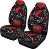 Poinsettia Pattern Print Design POT02 Universal Fit Car Seat Covers-JorJune