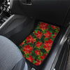 Poinsettia Pattern Print Design POT04 Car Floor Mats-JORJUNE.COM