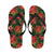 Poinsettia Pattern Print Design POT04 Flip Flops-JorJune