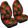 Poinsettia Pattern Print Design POT04 Universal Fit Car Seat Covers-JorJune