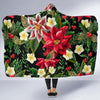 Poinsettia Pattern Print Design POT05 Hooded Blanket-JORJUNE.COM