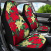 Poinsettia Pattern Print Design POT06 Universal Fit Car Seat Covers-JorJune