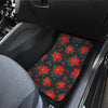 Poinsettia Pattern Print Design POT07 Car Floor Mats-JORJUNE.COM