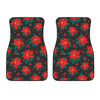 Poinsettia Pattern Print Design POT07 Car Floor Mats-JORJUNE.COM