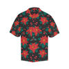 Poinsettia Pattern Print Design POT07 Men Hawaiian Shirt-JorJune