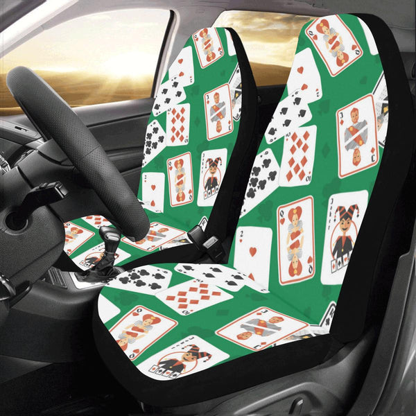 Poker Cards Pattern Print Design A03 Universal Fit Car Seat Covers ...