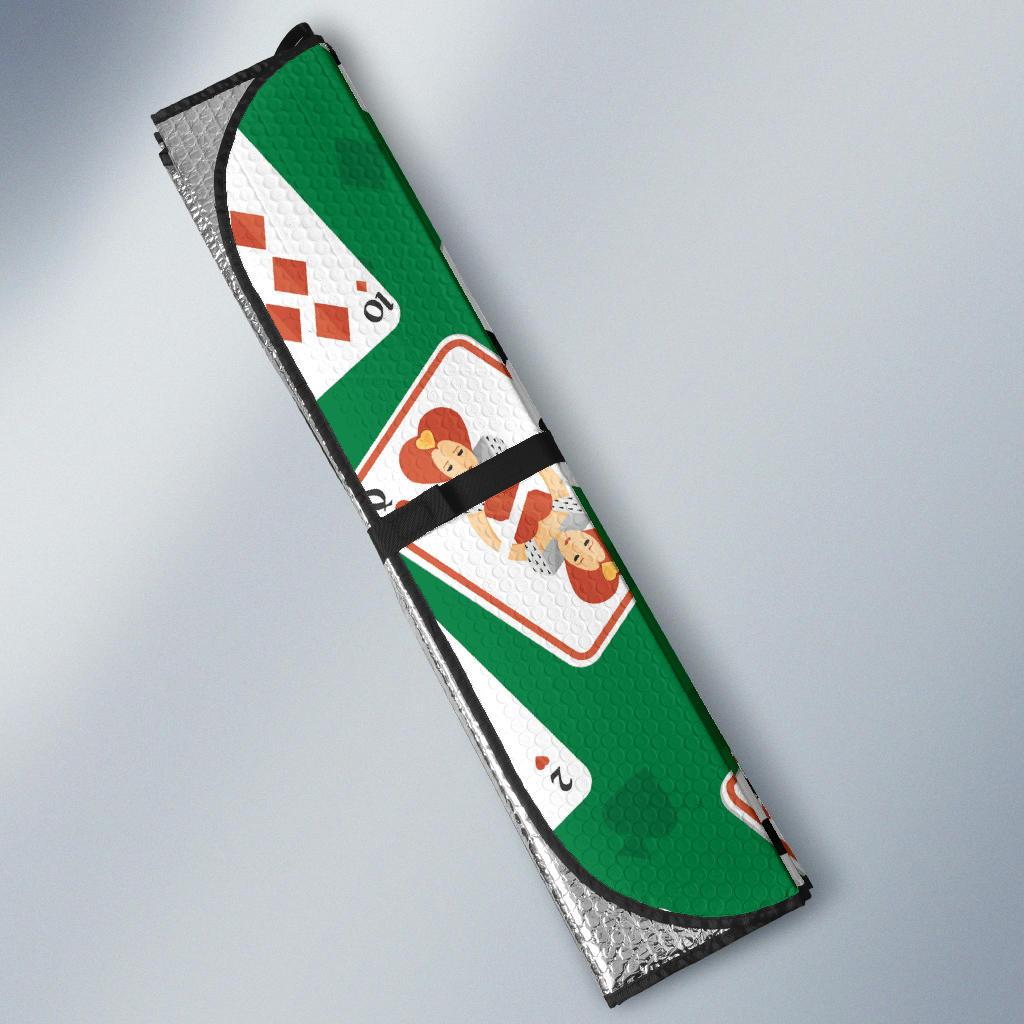 Poker Cards Pattern Print Design A03 Car Sun Shades-JORJUNE.COM