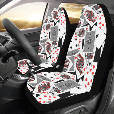 Poker Cards Pattern Print Design A04 Car Seat Covers (Set of 2)-JORJUNE.COM