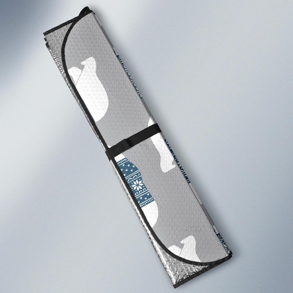 Polar Bear Pattern Print Design A03 Car Sun Shades-JORJUNE.COM