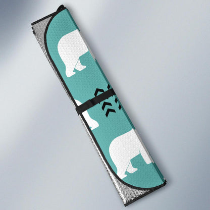 Polar Bear Pattern Print Design A05 Car Sun Shades-JORJUNE.COM