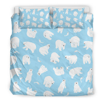 Polar Bear Pattern Print Design PB01 Duvet Cover Bedding Set-JORJUNE.COM