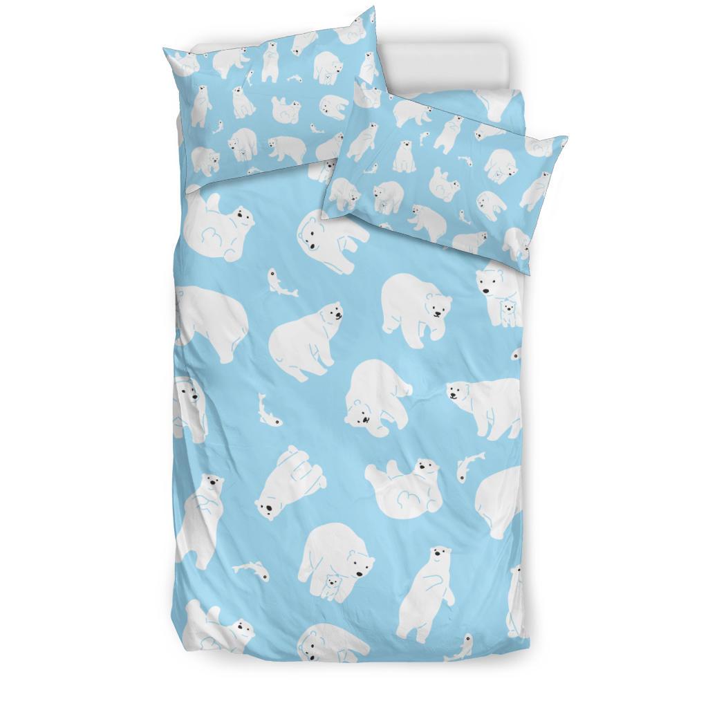 Polar Bear Pattern Print Design PB01 Duvet Cover Bedding Set-JORJUNE.COM