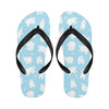 Polar Bear Pattern Print Design PB01 Flip Flops-JorJune