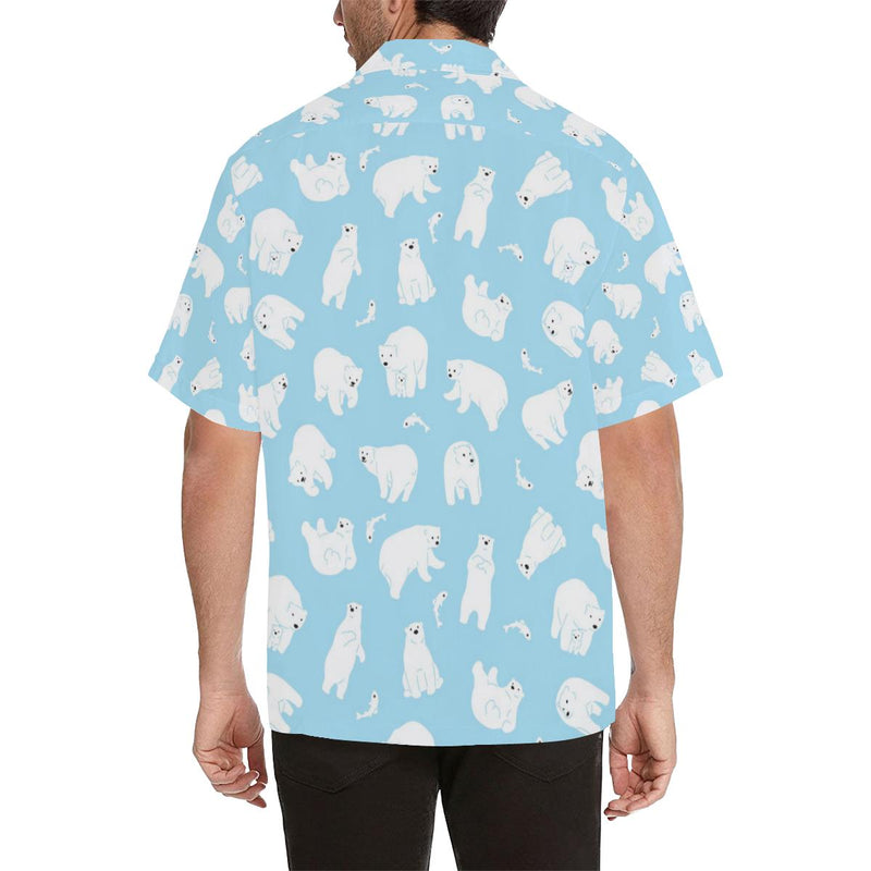 Polar Bear Pattern Print Design PB01 Men Hawaiian Shirt-JorJune