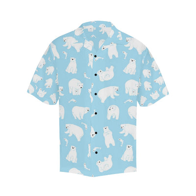 Polar Bear Pattern Print Design PB01 Men Hawaiian Shirt-JorJune