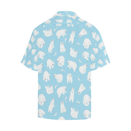 Polar Bear Pattern Print Design PB01 Men Hawaiian Shirt-JorJune