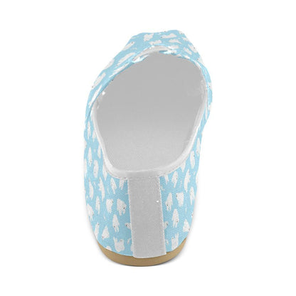 Polar Bear Pattern Print Design PB01 Women Casual Shoes-JorJune.com
