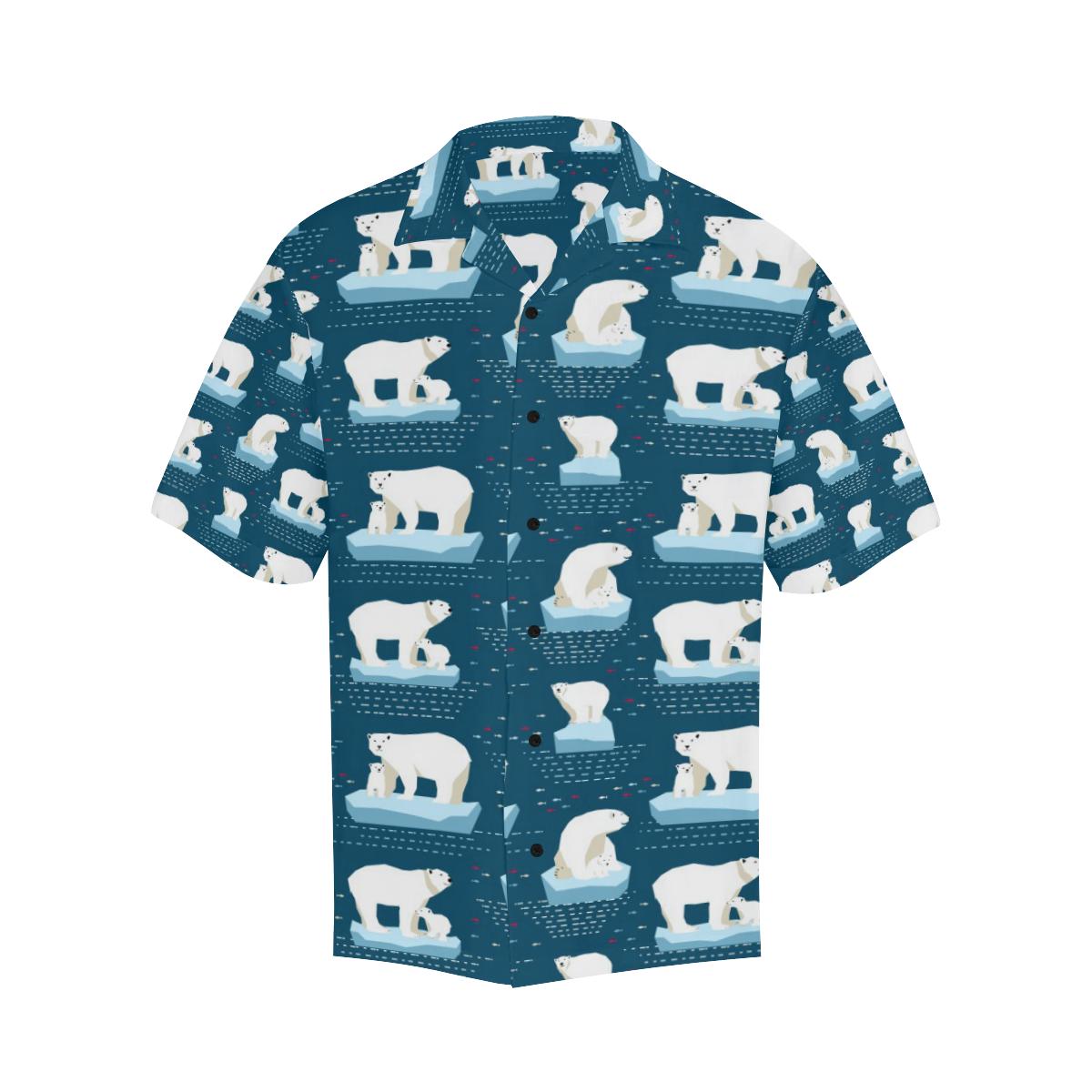 Polar Bear Pattern Print Design PB02 Men Hawaiian Shirt-JorJune