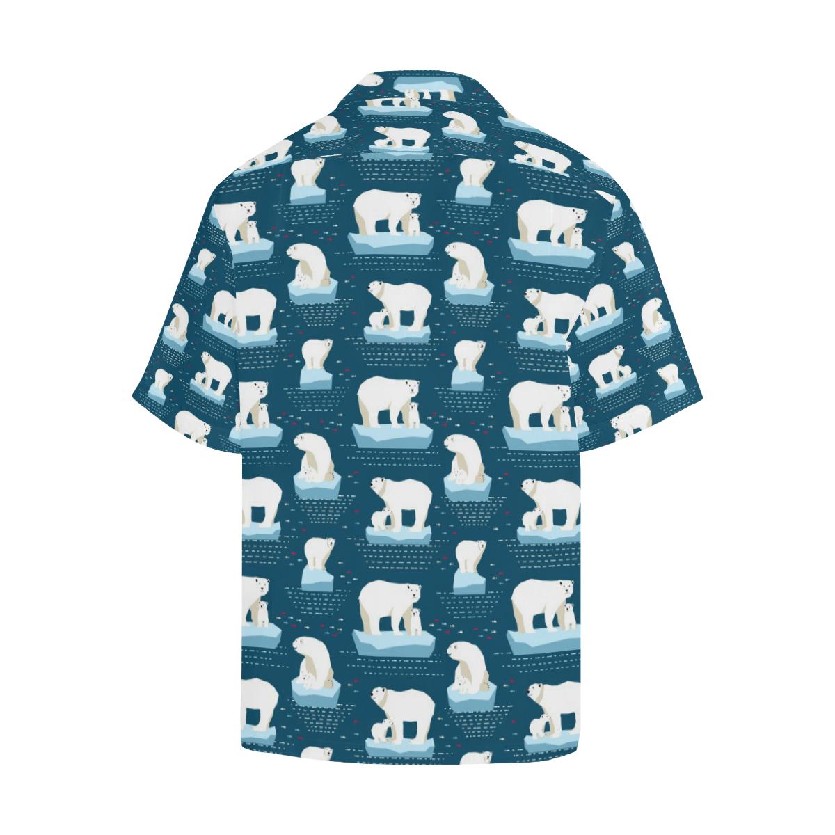 Polar Bear Pattern Print Design PB02 Men Hawaiian Shirt-JorJune
