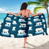 Polar Bear Pattern Print Design PB02 Sarong Pareo Wrap-JORJUNE.COM