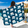 Polar Bear Pattern Print Design PB02 Sarong Pareo Wrap-JORJUNE.COM