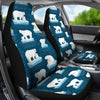 Polar Bear Pattern Print Design PB02 Universal Fit Car Seat Covers-JorJune