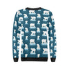 Polar Bear Pattern Print Design PB02 Women Long Sleeve Sweatshirt-JorJune