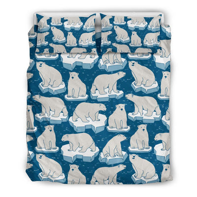 Polar Bear Pattern Print Design PB03 Duvet Cover Bedding Set-JORJUNE.COM