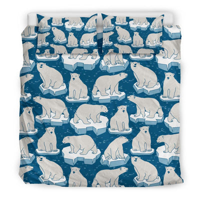 Polar Bear Pattern Print Design PB03 Duvet Cover Bedding Set-JORJUNE.COM