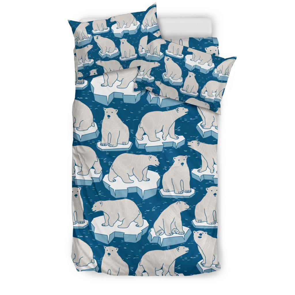 Polar Bear Pattern Print Design PB03 Duvet Cover Bedding Set-JORJUNE.COM