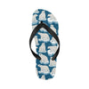 Polar Bear Pattern Print Design PB03 Flip Flops-JorJune