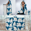 Polar Bear Pattern Print Design PB03 Hooded Blanket-JORJUNE.COM