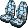 Polar Bear Pattern Print Design PB03 Universal Fit Car Seat Covers-JorJune