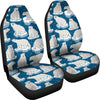 Polar Bear Pattern Print Design PB03 Universal Fit Car Seat Covers-JorJune